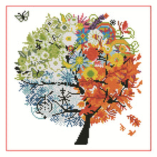 Load image into Gallery viewer, 11CT Cross Stitch | Season tree (36x36cm)
