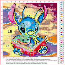 Load image into Gallery viewer, 11CT Full Cross Stitch | Cartoon Baby Yoda (36x36cm)
