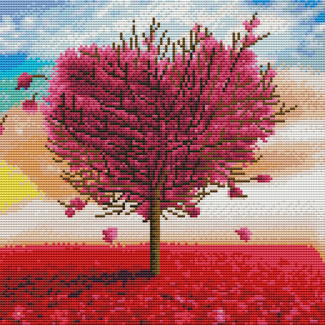 11CT Full Cross Stitch | Love tree (36x36cm)