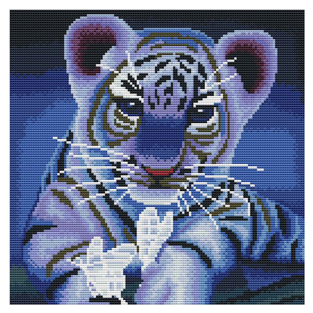 11CT Full Cross Stitch | tiger (36x36cm)