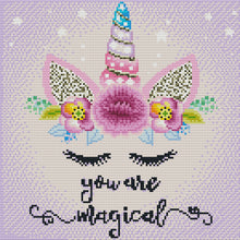 Load image into Gallery viewer, 11CT Full Cross Stitch | Mandela unicorn (36x36cm)
