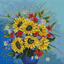 Load image into Gallery viewer, 11CT Full Cross Stitch | Sunflower flower (36x36cm)
