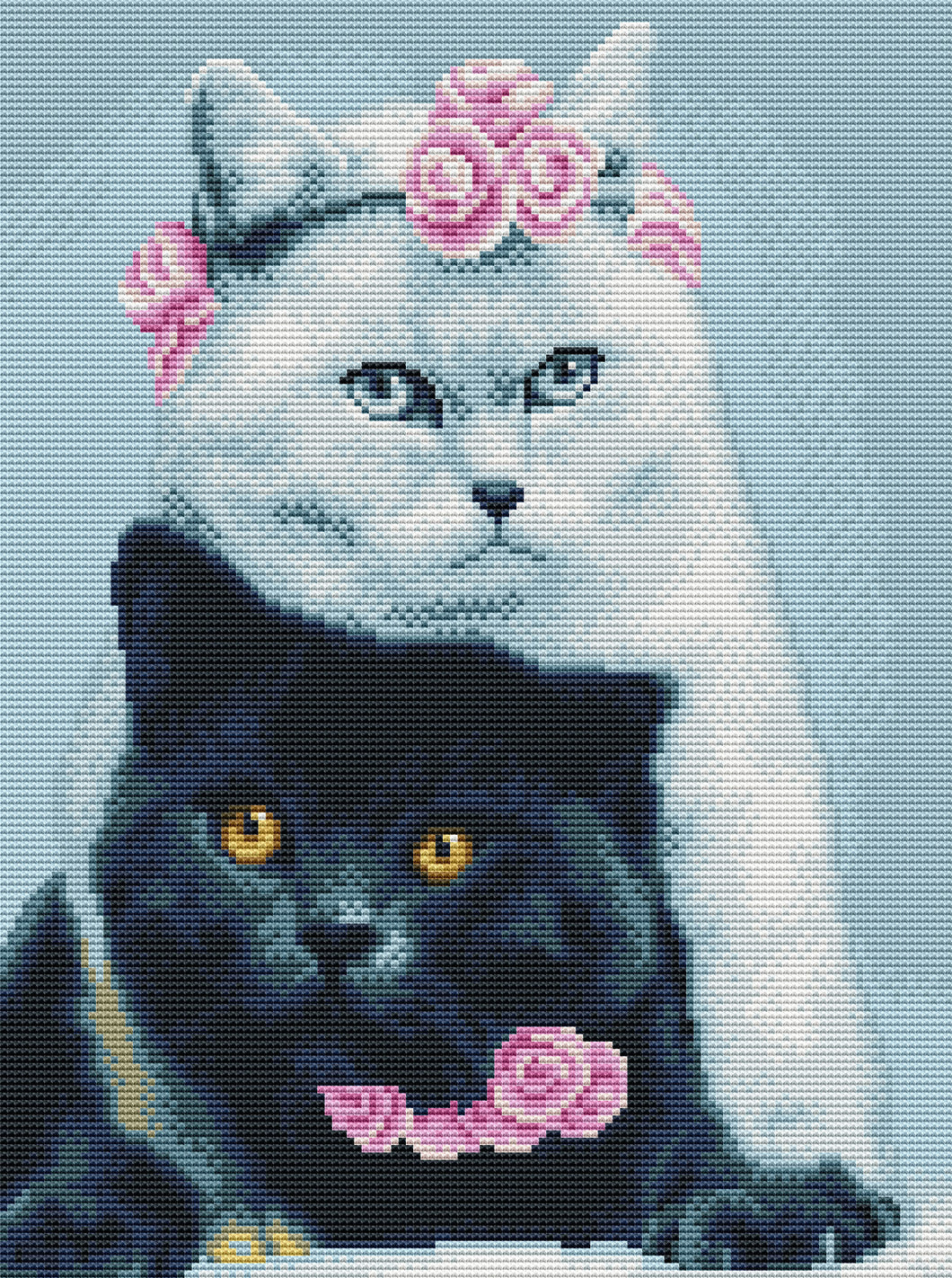 11CT Full Cross Stitch |  Animal cat (36x46cm)