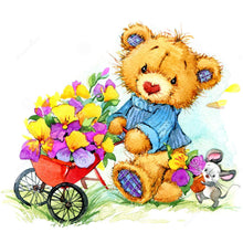 Load image into Gallery viewer, 11CT Full Cross Stitch | Little bear (48x48cm)
