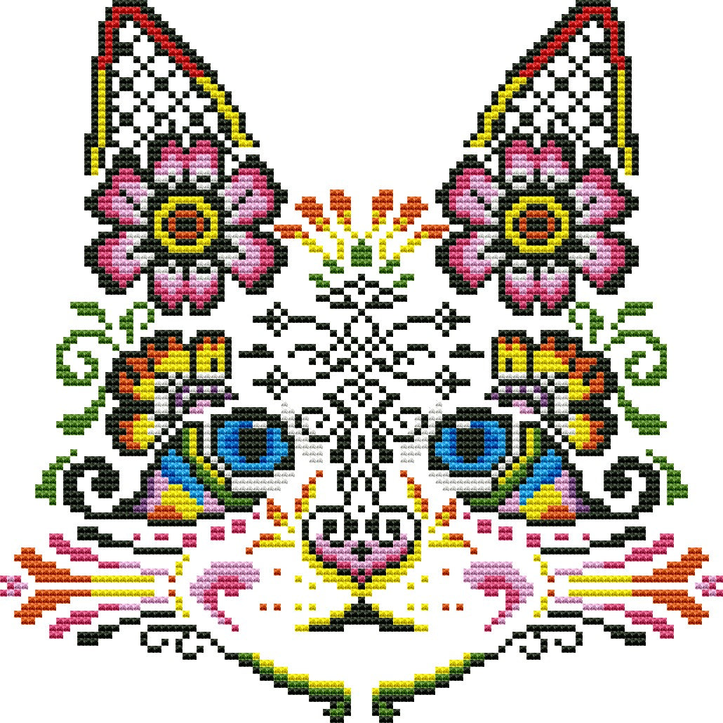 11CT Full Cross Stitch | Cat (30x30cm)