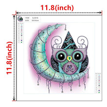 Load image into Gallery viewer, Crystal Rhinestone Diamond Painting Kit | Cartoon Owl
