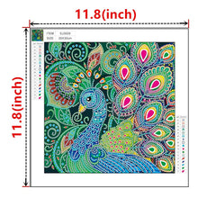 Load image into Gallery viewer, Crystal Rhinestone Diamond Painting Kit | Animal Peacock
