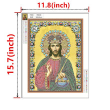 Load image into Gallery viewer, Crystal Rhinestone Diamond Painting Kit | Religious Leaders
