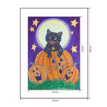 Load image into Gallery viewer, Crystal Rhinestone Diamond Painting Kit | Halloween Pumpkin
