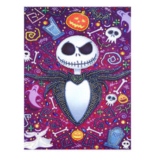 Load image into Gallery viewer, Crystal Rhinestone Diamond Painting Kit | Mr. Halloween Skull

