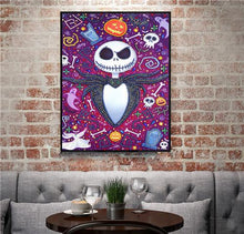 Load image into Gallery viewer, Crystal Rhinestone Diamond Painting Kit | Mr. Halloween Skull
