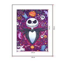 Load image into Gallery viewer, Crystal Rhinestone Diamond Painting Kit | Mr. Halloween Skull
