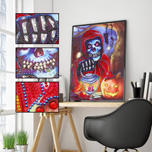 Load image into Gallery viewer, Crystal Rhinestone Diamond Painting Kit | Halloween Skull
