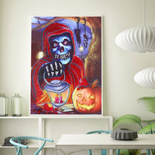 Load image into Gallery viewer, Crystal Rhinestone Diamond Painting Kit | Halloween Skull
