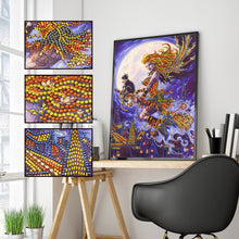 Load image into Gallery viewer, Crystal Rhinestone Diamond Painting Kit | Halloween Witch
