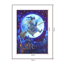 Load image into Gallery viewer, Crystal Rhinestone Diamond Painting Kit | Halloween Magic Wizard
