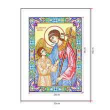 Load image into Gallery viewer, Crystal Rhinestone diamond painting kit | religious figures Virgin and Jesus
