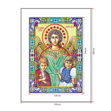 Load image into Gallery viewer, Crystal Rhinestone diamond painting kit | religious figures Virgin and Jesus
