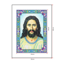 Load image into Gallery viewer, Crystal Rhinestone Diamond Painting Kit | Religious Figure Jesus
