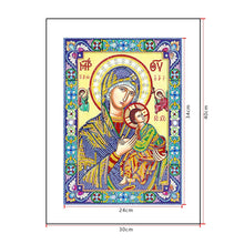 Load image into Gallery viewer, Crystal Rhinestone Diamond Painting Kit | Religious Madonna and Jesus
