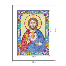 Load image into Gallery viewer, Crystal Rhinestone Diamond Painting Kit | Religious Figure Jesus
