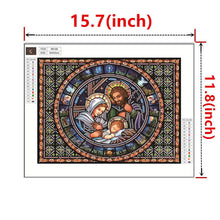 Load image into Gallery viewer, Crystal Rhinestone Diamond Painting Kit | Religious Family
