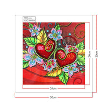 Load image into Gallery viewer, Crystal Rhinestone Diamond Painting Kit |  Red heart
