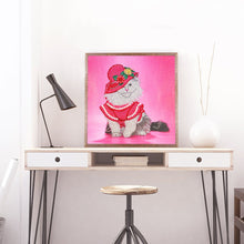 Load image into Gallery viewer, Crystal Rhinestone Diamond Painting Kit | Rich cat
