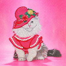 Load image into Gallery viewer, Crystal Rhinestone Diamond Painting Kit | Rich cat
