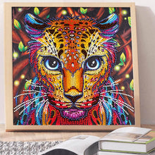 Load image into Gallery viewer, Crystal Rhinestone Diamond Painting Kit | Leopard
