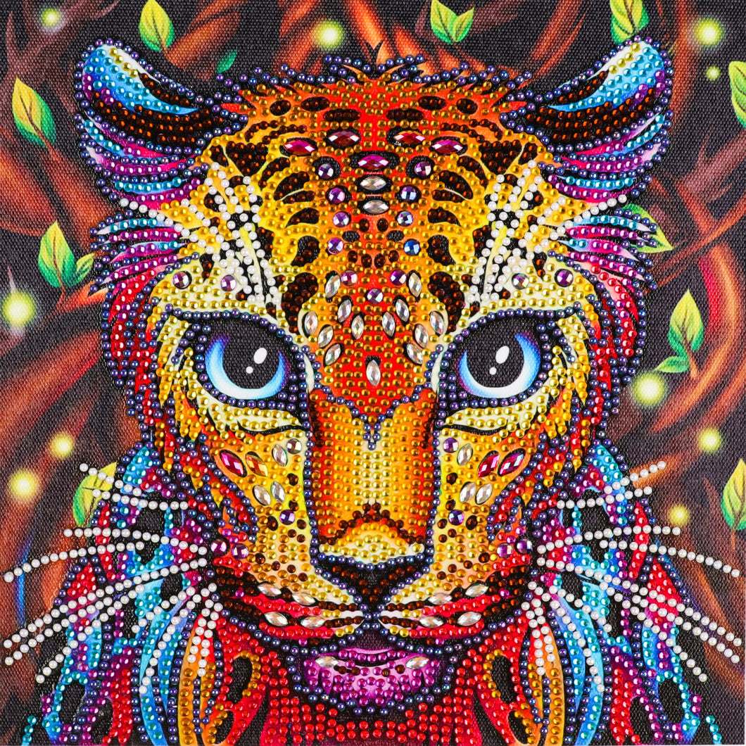 Crystal Rhinestone Diamond Painting Kit | Leopard