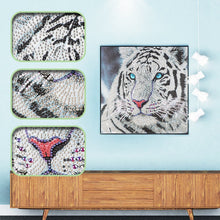 Load image into Gallery viewer, Crystal Rhinestone Diamond Painting Kit | White tiger
