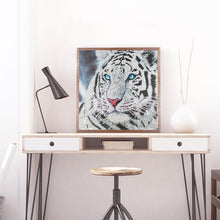 Load image into Gallery viewer, Crystal Rhinestone Diamond Painting Kit | White tiger
