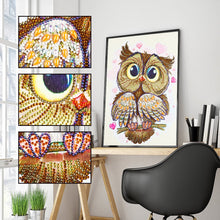 Load image into Gallery viewer, Crystal Rhinestone Diamond Painting Kit | Cute owl
