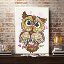 Load image into Gallery viewer, Crystal Rhinestone Diamond Painting Kit | Cute owl
