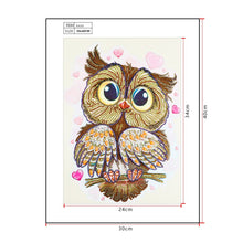 Load image into Gallery viewer, Crystal Rhinestone Diamond Painting Kit | Cute owl
