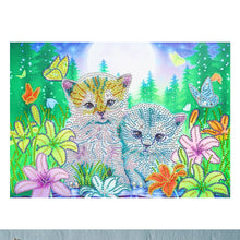 Load image into Gallery viewer, Crystal Rhinestone Diamond Painting Kit | Cute kitten

