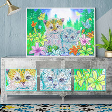 Load image into Gallery viewer, Crystal Rhinestone Diamond Painting Kit | Cute kitten

