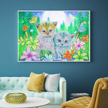 Load image into Gallery viewer, Crystal Rhinestone Diamond Painting Kit | Cute kitten
