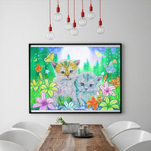 Load image into Gallery viewer, Crystal Rhinestone Diamond Painting Kit | Cute kitten
