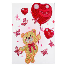 Load image into Gallery viewer, Crystal Rhinestone Diamond Painting Kit | Winnie the Pooh holding a balloon
