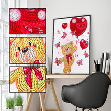 Load image into Gallery viewer, Crystal Rhinestone Diamond Painting Kit | Winnie the Pooh holding a balloon
