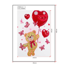 Load image into Gallery viewer, Crystal Rhinestone Diamond Painting Kit | Winnie the Pooh holding a balloon
