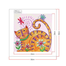 Load image into Gallery viewer, Crystal Rhinestone Diamond Painting Kit | Cute cat
