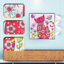 Load image into Gallery viewer, Crystal Rhinestone Diamond Painting Kit | Cute cat
