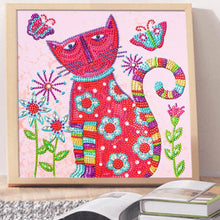 Load image into Gallery viewer, Crystal Rhinestone Diamond Painting Kit | Cute cat
