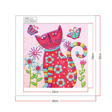 Load image into Gallery viewer, Crystal Rhinestone Diamond Painting Kit | Cute cat
