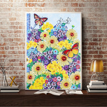 Load image into Gallery viewer, Crystal Rhinestone Diamond Painting Kit | Butterflies and flowers
