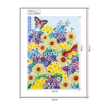 Load image into Gallery viewer, Crystal Rhinestone Diamond Painting Kit | Butterflies and flowers
