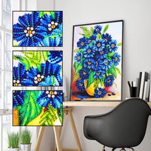 Load image into Gallery viewer, Crystal Rhinestone Diamond Painting Kit | Blue daisy
